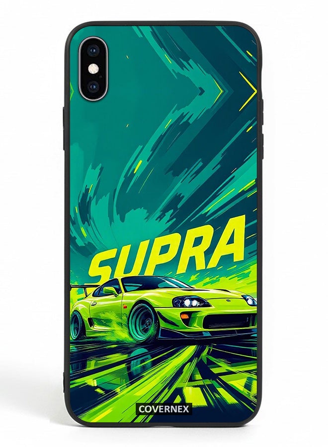 Covernex Apple iPhone Xs Max Protective Case Cover Printed Featuring JDM Icon Supra Drift Illustration - Image 2