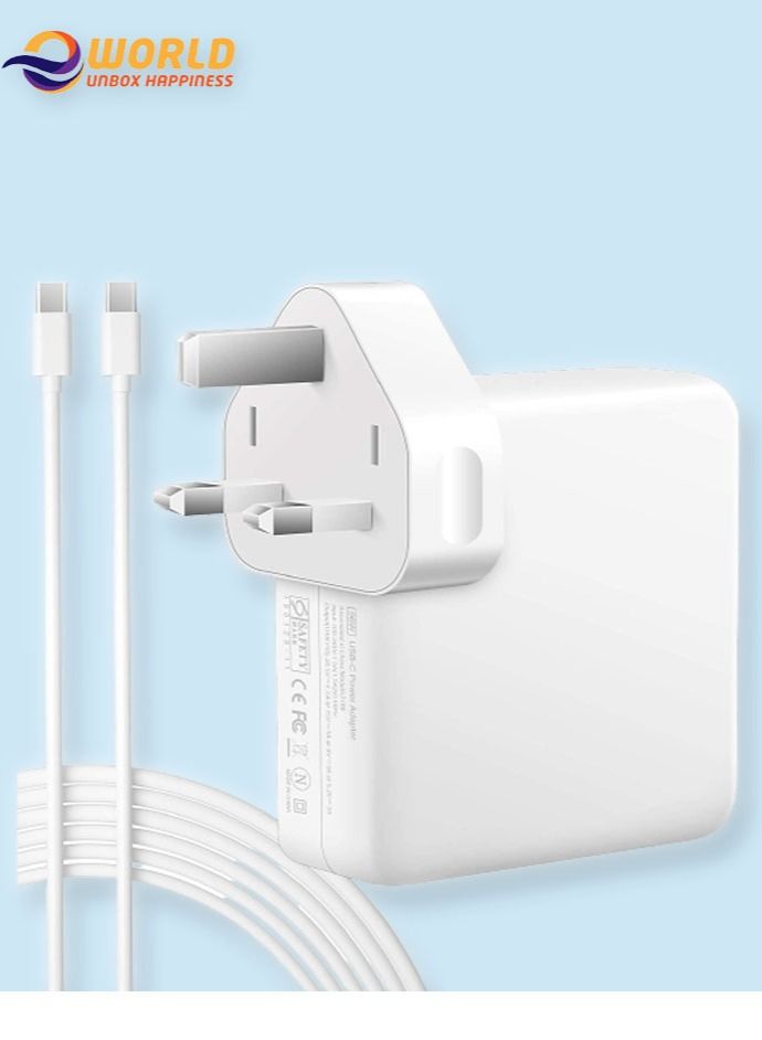Eworld 96W USB Type-C PD Adapter Charger with Cable Compatible with Macbook Pro/Air  - Image 2