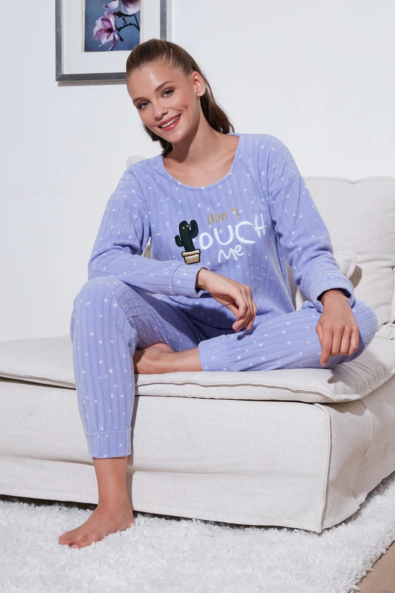 Lela Standard Fit Crew Neck Pajama Set Women's Pajama Set 6093735