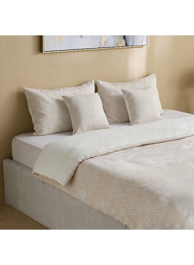 Home Box Weave Elegance Distress King Comforter Set for Adults - Image 1