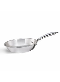 ALDA Alda Vitale Triply Stainless Steel Fry Pan 22 Cm, Silver (Induction & Gas Friendly)  - Image 1