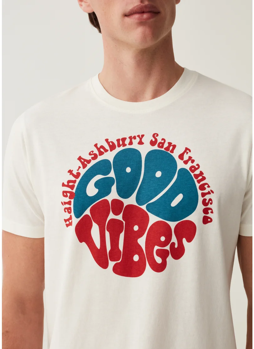 او في اس Ovs T-Shirt With San Francisco Print