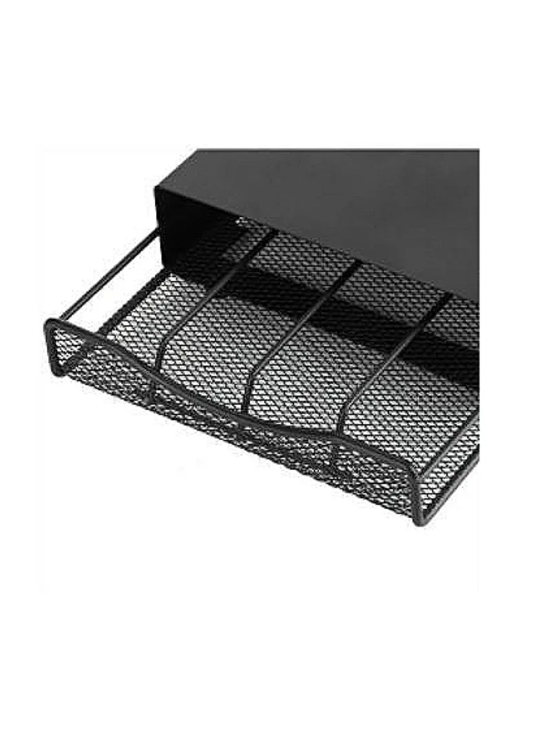 1Chase 40 Nespresso Coffee Capsule Holder With Drawer- Black, For Home ,Kitchen, Office and Counter Organizer
