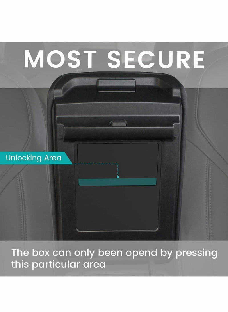 Tesla Model 3 Model Y Center Console Organizer, Armrest Hidden Storage Box for Tesla Model 3 Model Y Accessories