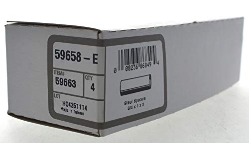 Hillman The Hillman Group 59663 3/4 x 1 x 2-Inch Seamless Steel Spacer, 4-Pack , Gray - Image 2