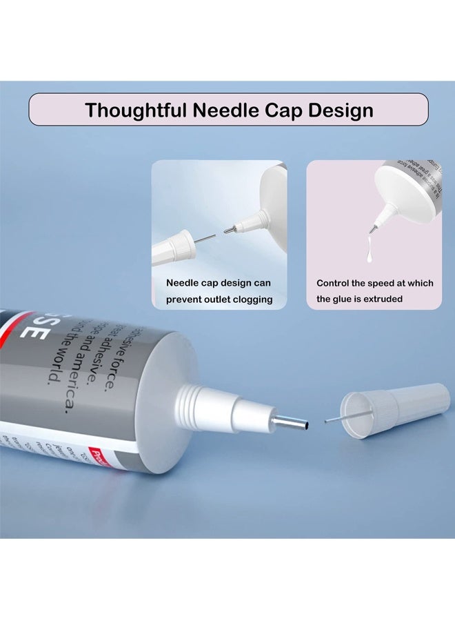 قطعتان من غراء شفاف B7000 سعة 50 مل لأحجار الراين والأقمشة وإصلاح الهواتف وفنون الأظافر والخشب والزجاج والحلي - Image 2