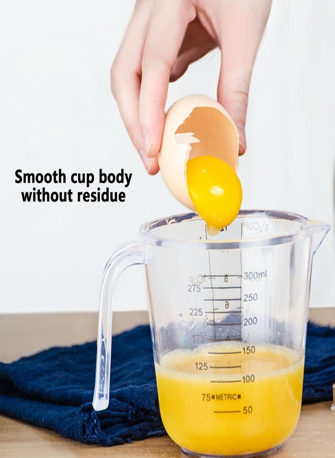 Tamnjvrr Plastic 1 ½ Cup Measuring Cup Stackable Liquid Measuring Cup with ML and Cups Measures - Image 4
