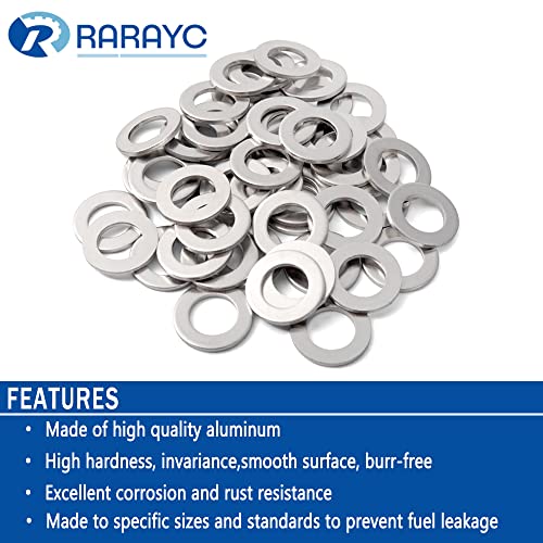 RARAYC 50 pcs Oil Crush Washers Drain Plug Gaskets Replacement for Honda 94109-14000 Accord Civic CR-X CR-Z CR-V and More - Image 4