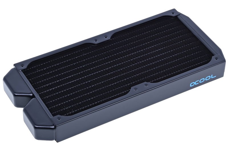 Alphacool NexXxos ST30 Full Copper Radiator240 120mm x 2 Dual Fan Black