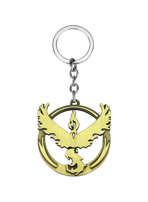 Pokemon Go Frozen Flamingo Bird Lightning Sign Keychain