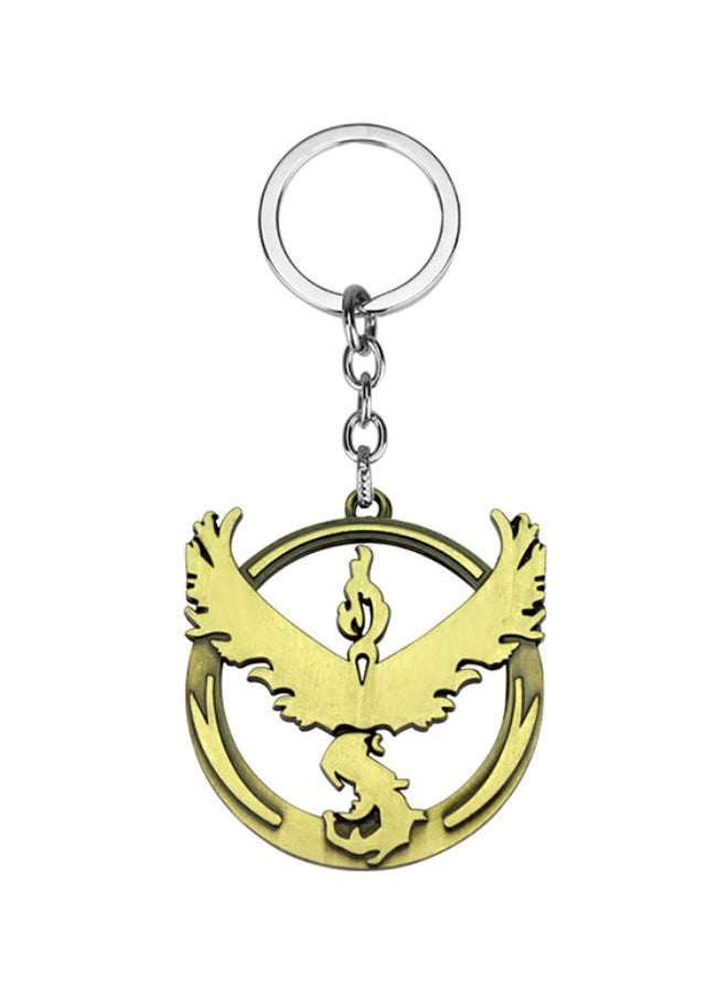 Pokemon Go Frozen Flamingo Bird Lightning Sign Keychain