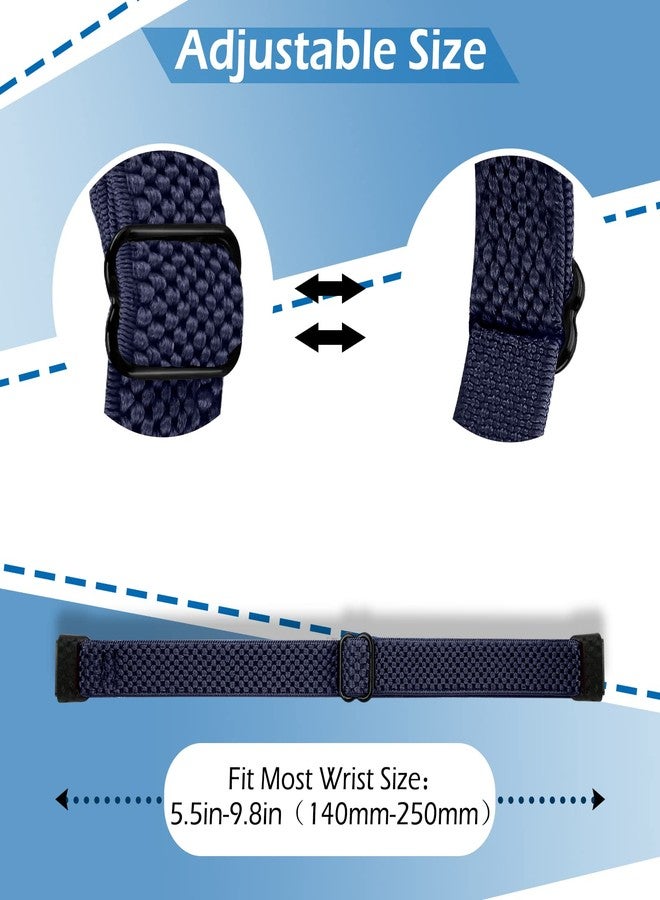 TumpCez Elastic Nylon Bands Compatible with Fitbit Luxe Bands for Women Men,Stretchy Adjustable Breathable Comfortable Sports Replacement Straps Wristband for Fitbit Luxe - Image 3