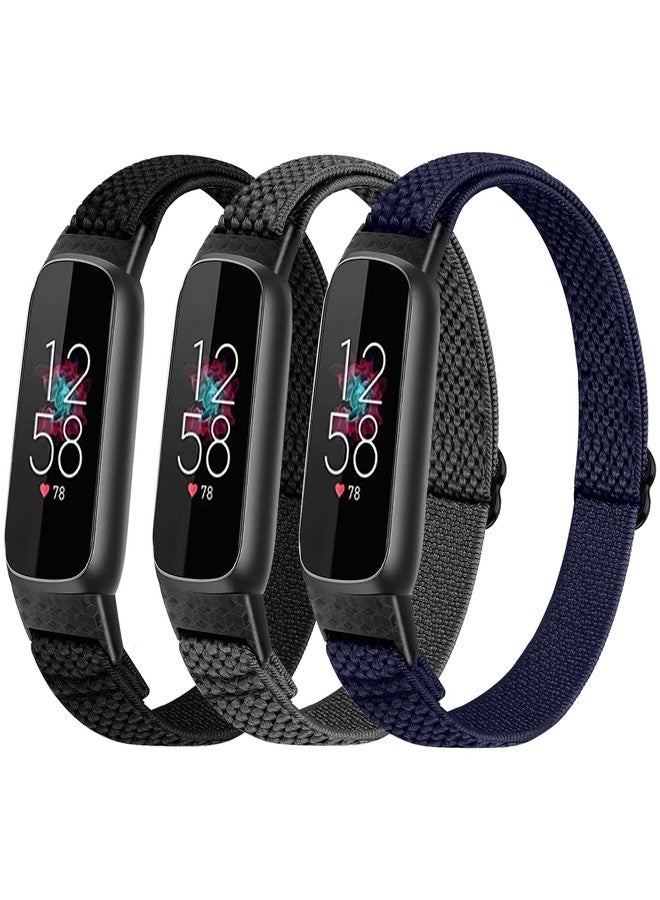 TumpCez Elastic Nylon Bands Compatible with Fitbit Luxe Bands for Women Men,Stretchy Adjustable Breathable Comfortable Sports Replacement Straps Wristband for Fitbit Luxe - Image 1