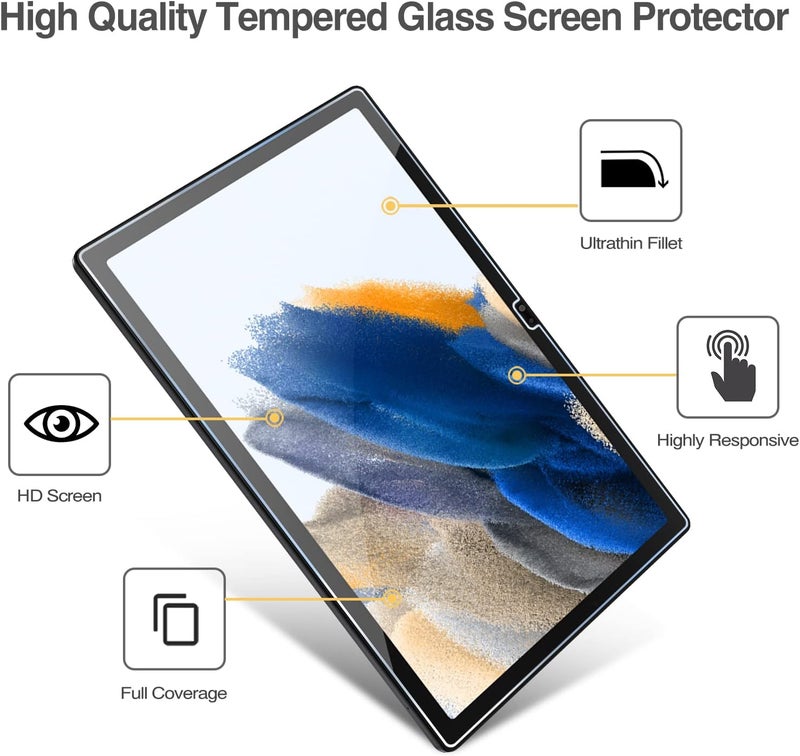 Procases 2 Pack Galaxy Tab A8 10.5 2022 Screen Protector X200 X205 X207, Tempered Glass Screen Film Guard For 10.5 Inch Samsung Galaxy Tab A8 2022 Release - Image 3