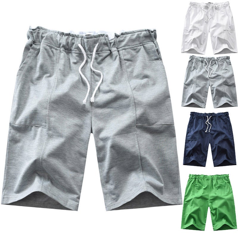 2023 Summer New Beach Casual Shorts Solid Color Elastic Casual Pants A Generation Of Hair - Image 2