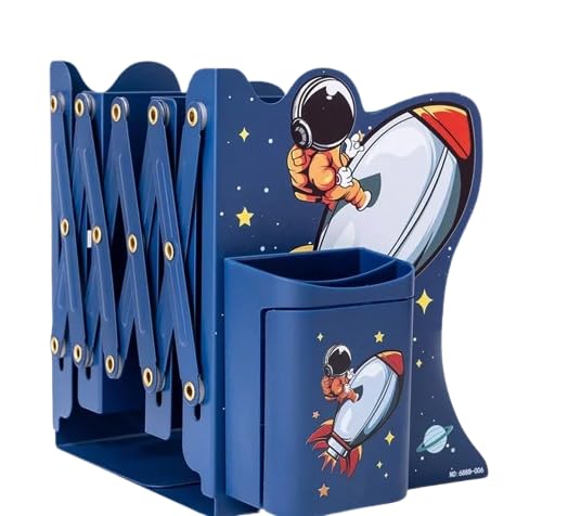 Handcuffs Expandable Bookends Metal Bookcase | Desktop Bookshelf | Books Holder | Desk Organizer | Bookend | Book Stand | Table Rack - Image 1