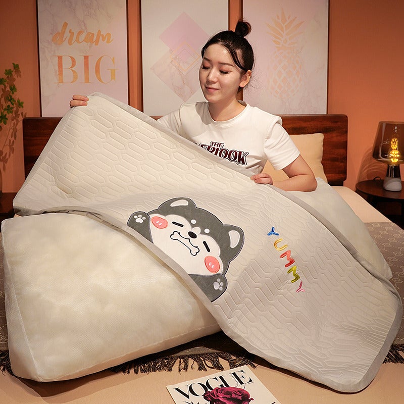 Summer Ice Silk Latex Bed Top Soft Bed Top Large Backrest Bed Double Waist Pillow Bed Back Cushion Removable And Washable - Image 4