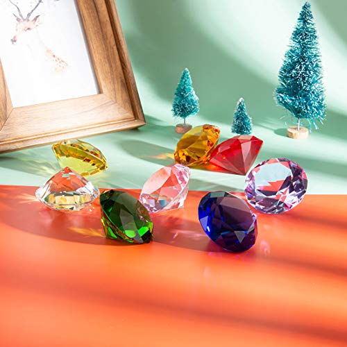 LONGWIN 50mm (2") Crystal Diamond Pirate Gems and Jewels Paperweight Table Decor Multicolor Christmas Centerpiece Gift Idea - Image 3