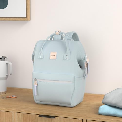 Himawari Large Travel Backpack with Laptop Compartment 17 Inch Roomy Doctor Bag College backpack for Women&Men-Not include USB Port (Olive green+） - Image 2