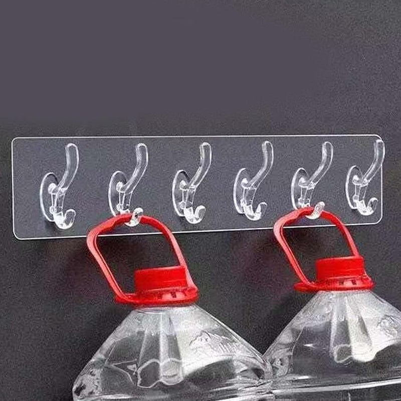 شرائط خطافات جدارية أكريليكية شفافة قوية اللصق للمطبخ والحمام بدون حفر - Image 5