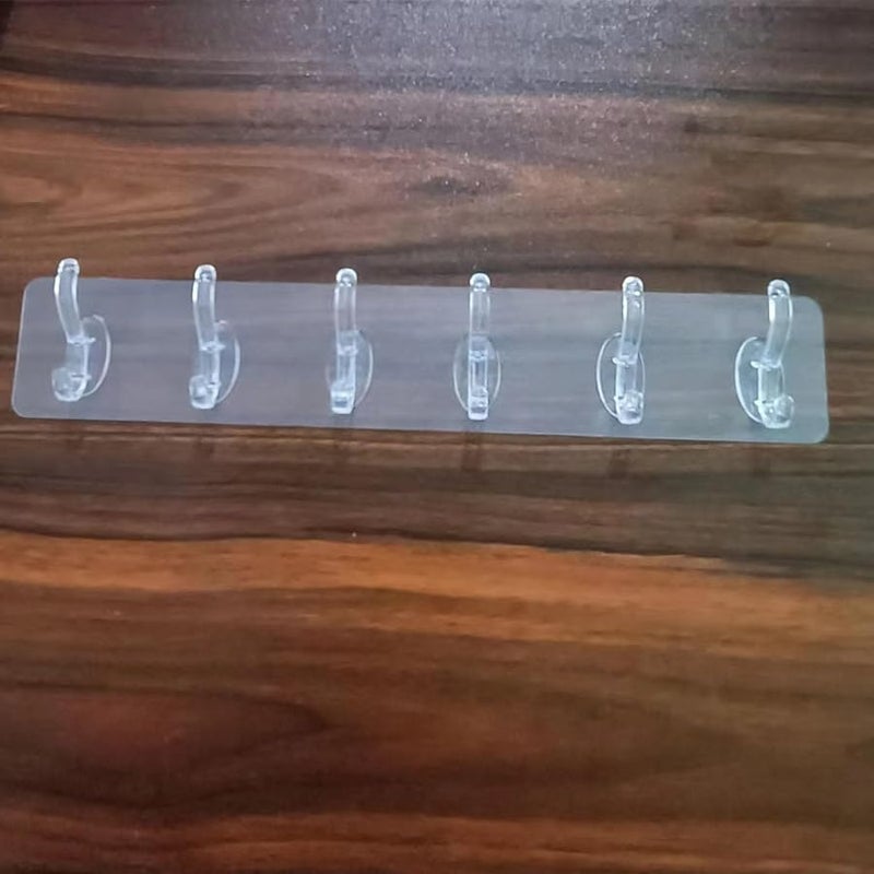 شرائط خطافات جدارية أكريليكية شفافة قوية اللصق للمطبخ والحمام بدون حفر - Image 3