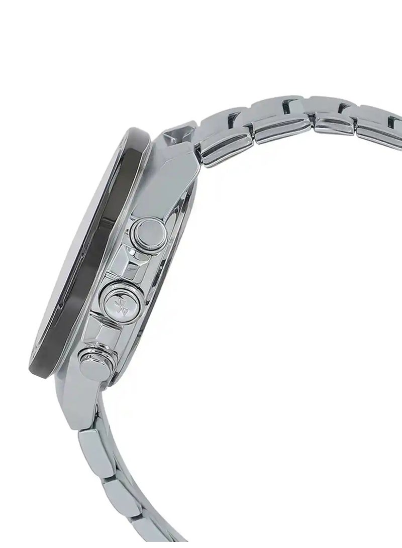 Casio Men's Analog+Digital Stainless Steel Wrist Watch ECB-950DB-1ADF - Image 2