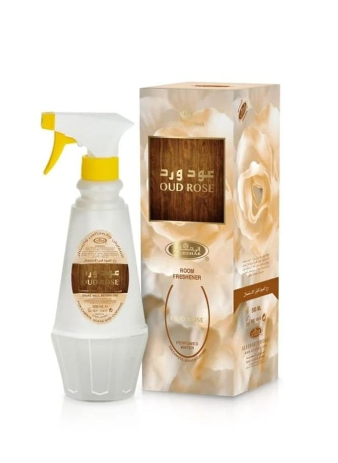 الرحاب معطر جو للغرفة برائحة العود والورد أبيض 500ملليلتر  - Image 1