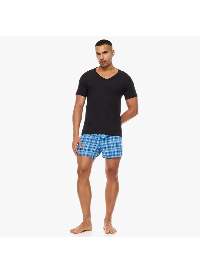 Hanes Hanes Classics Mens Traditional Fit Dyed V Neck TAGLESS Undershirt 3 Pack