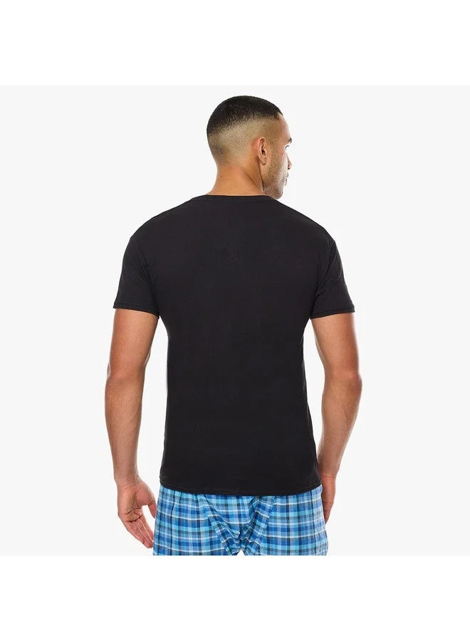 Hanes  Hanes Classics Mens Traditional Fit Dyed V Neck TAGLESS Undershirt 3 Pack for Men | Best Price UAE