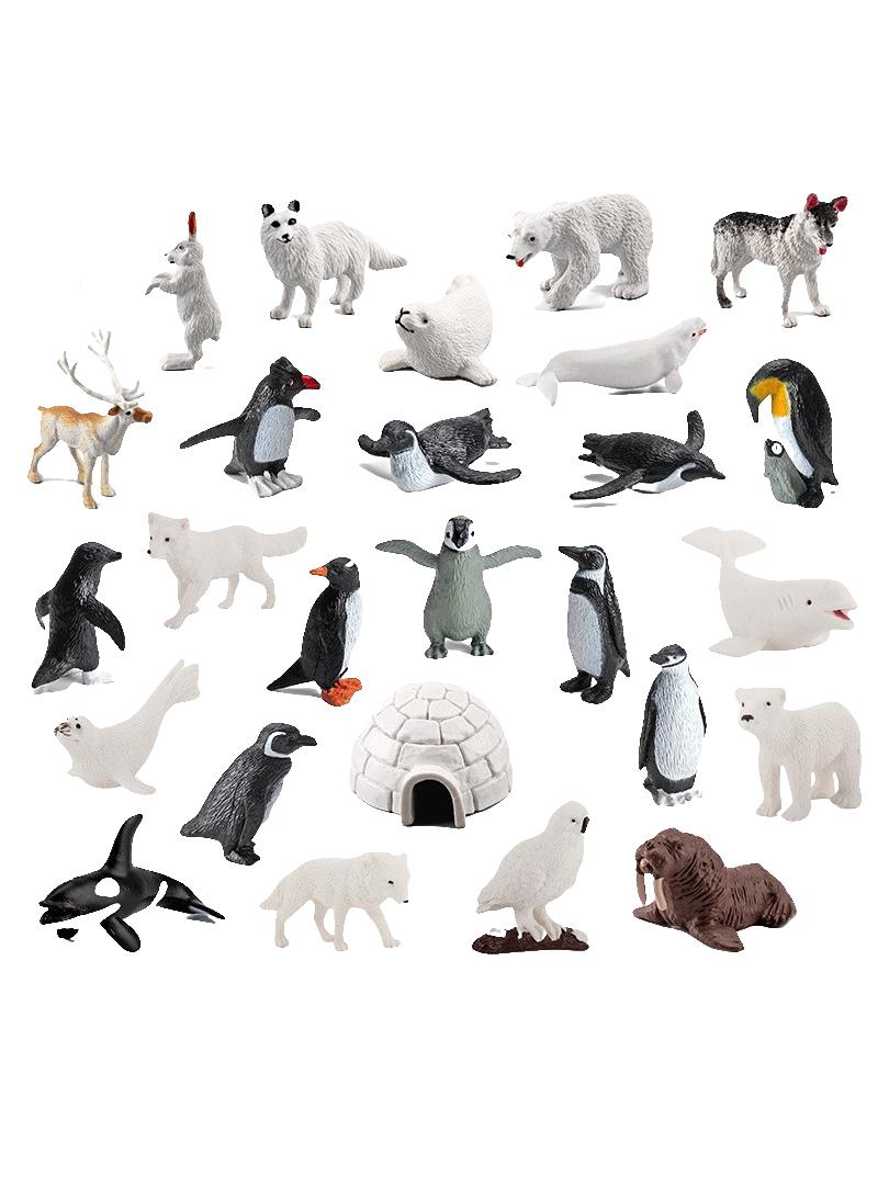general 26 Pcs Polar Animals Figurines Arctic Animal Toy Figurines Set Realistic Animal Models Arctic Circle Ocean Sea Animal Figurines Playset For Kids Educational Toys - Image 1