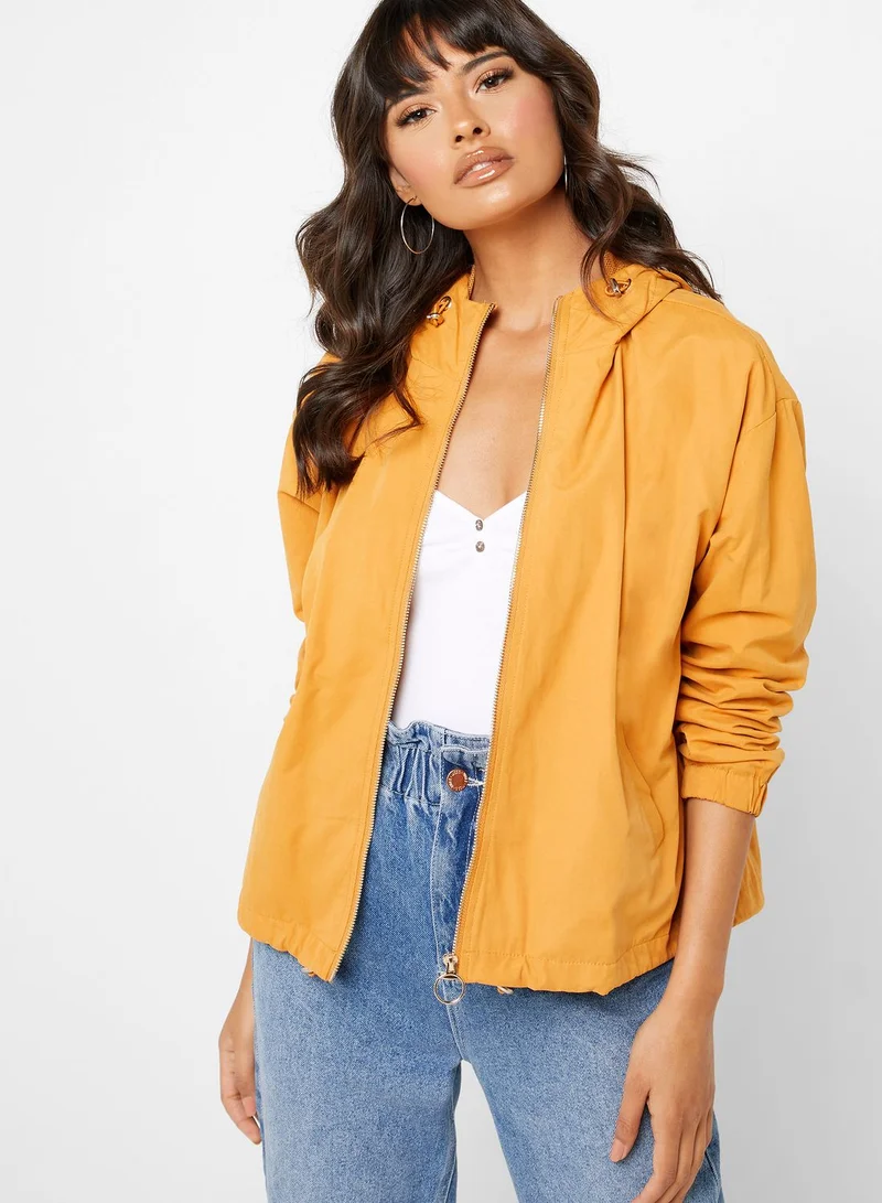 FOREVER 21 Hooded Windbreaker Jacket