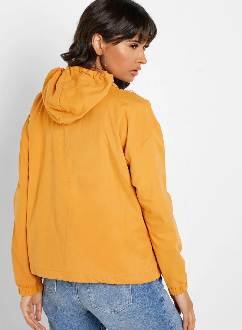 FOREVER 21 Hooded Windbreaker Jacket