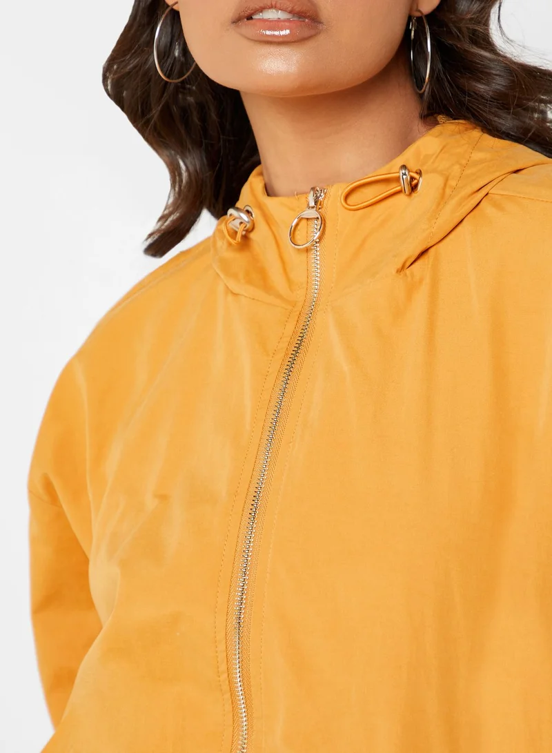 FOREVER 21 Hooded Windbreaker Jacket