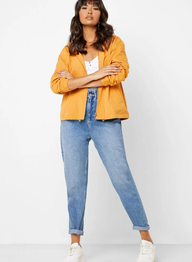 FOREVER 21 Hooded Windbreaker Jacket