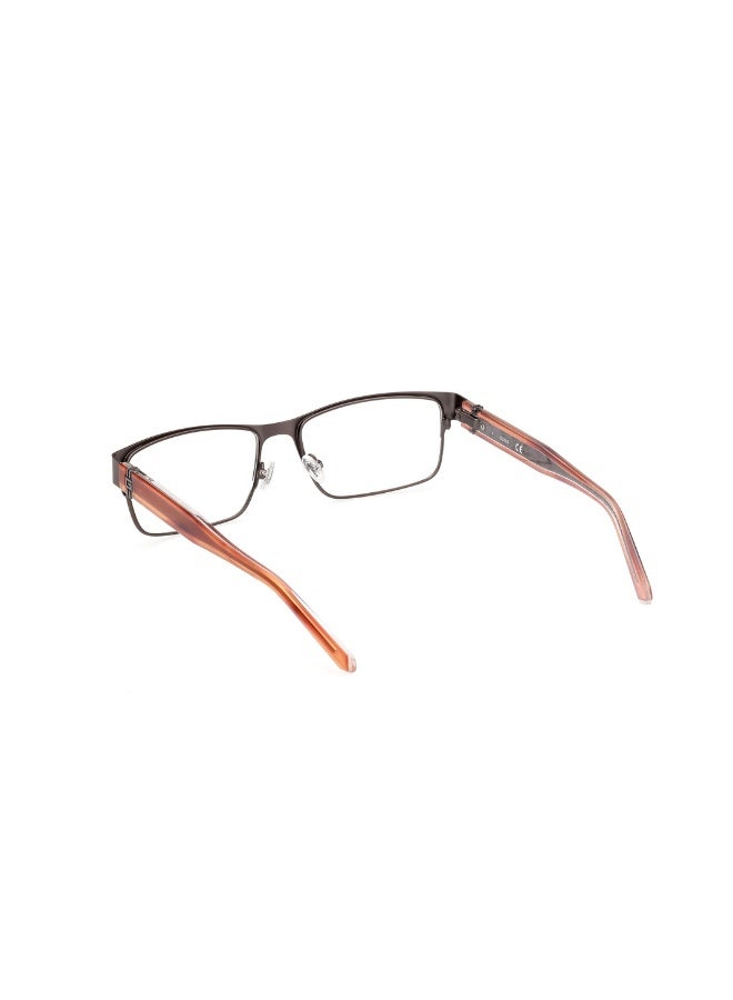 GUESS Gu50082 Rectangular Metal Frames For Men Size 56, Matte Dark Ruthenium - Image 3