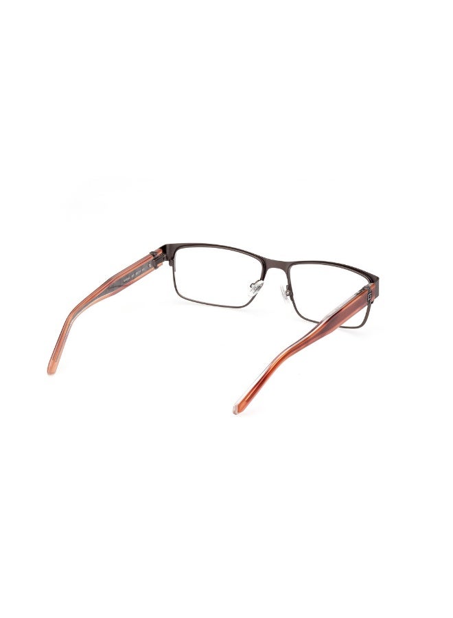 GUESS Gu50082 Rectangular Metal Frames For Men Size 56, Matte Dark Ruthenium - Image 5