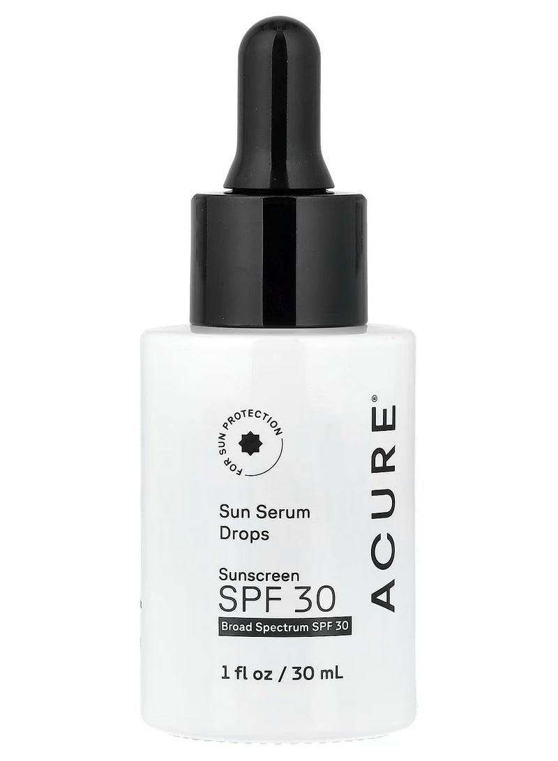 ACURE, Sun Serum Drops Sunscreen, SPF 30, 1 fl oz (30 ml) - Image 1