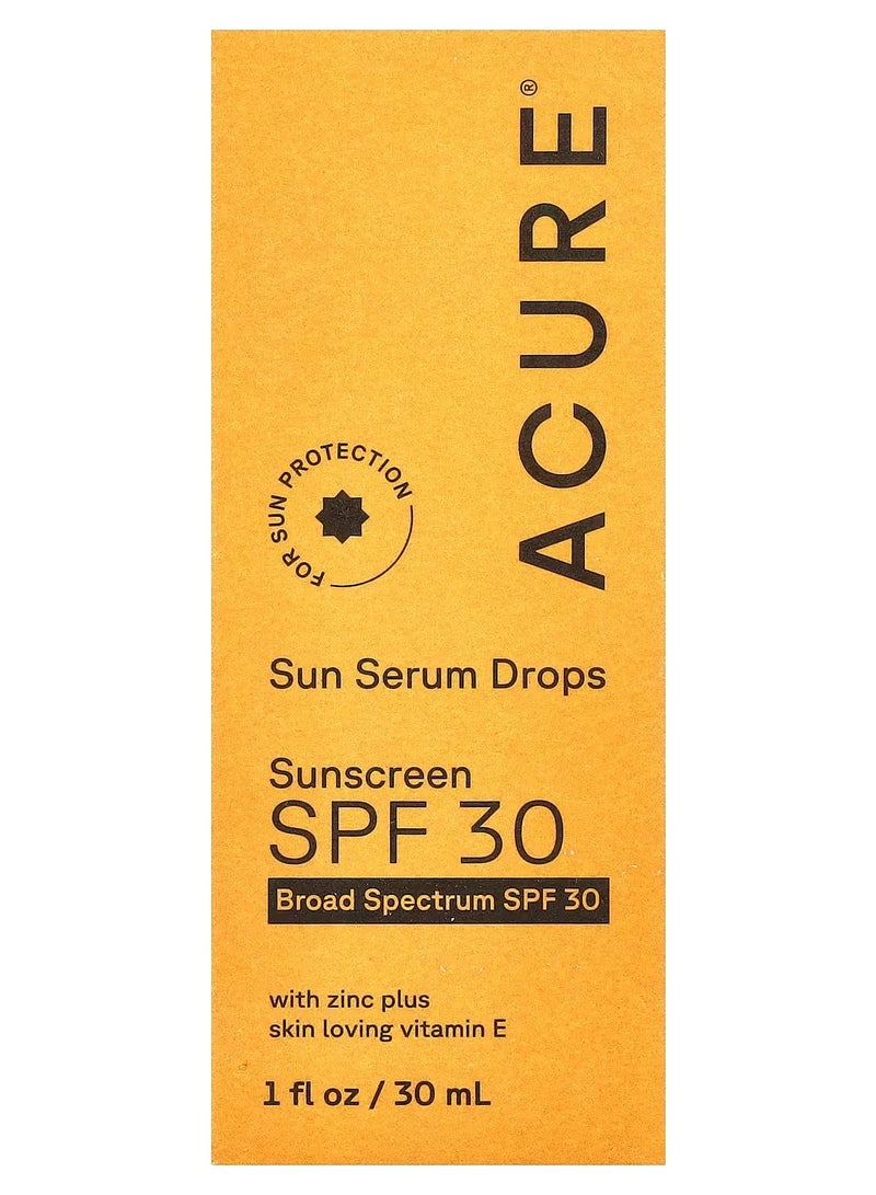 ACURE, Sun Serum Drops Sunscreen, SPF 30, 1 fl oz (30 ml) - Image 2