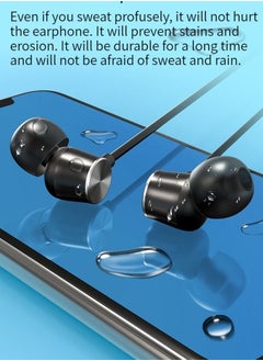 GELESE GELESE in-ear Bluetooth headset wireless neck-mounted sports running neck-mounted headset black  - Image 3