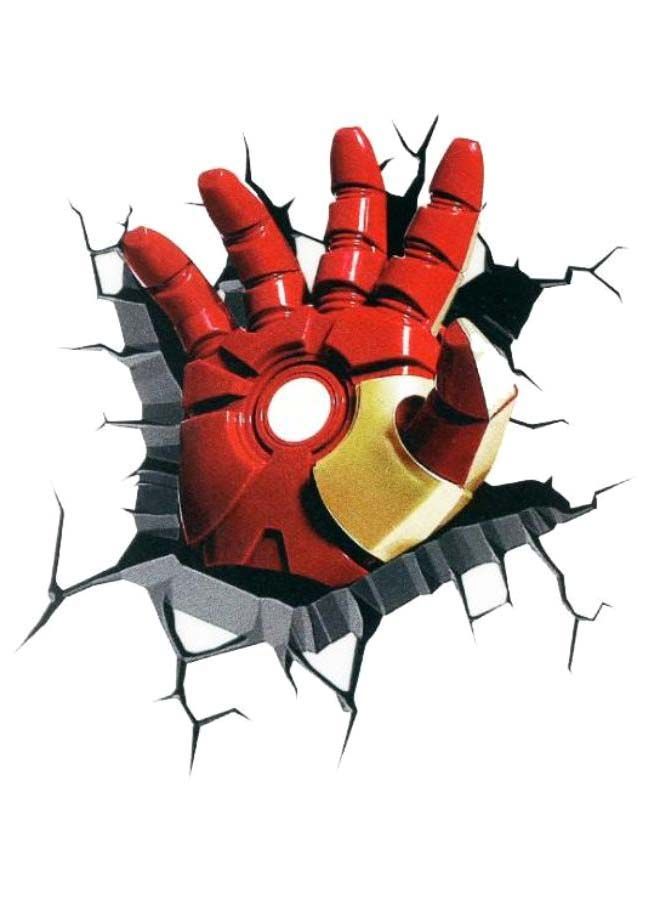 نيبمينينت ملصق سيارة ضد الماء بتصميم ثلاثي الأبعاد على شكل يد آيرون مان - Image 1