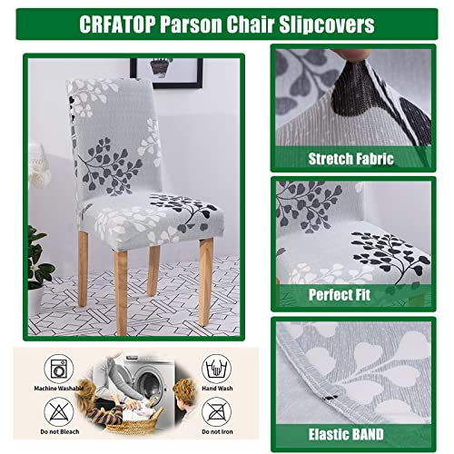 CRFATOP Dining Room Chair Covers Slipcovers Set of 4 with Bench Chair Cover tretch Dining Chair Covers Upholstered Bench Slipcover for Hotel Ceremony Banquet Wedding Party,18 - Image 3