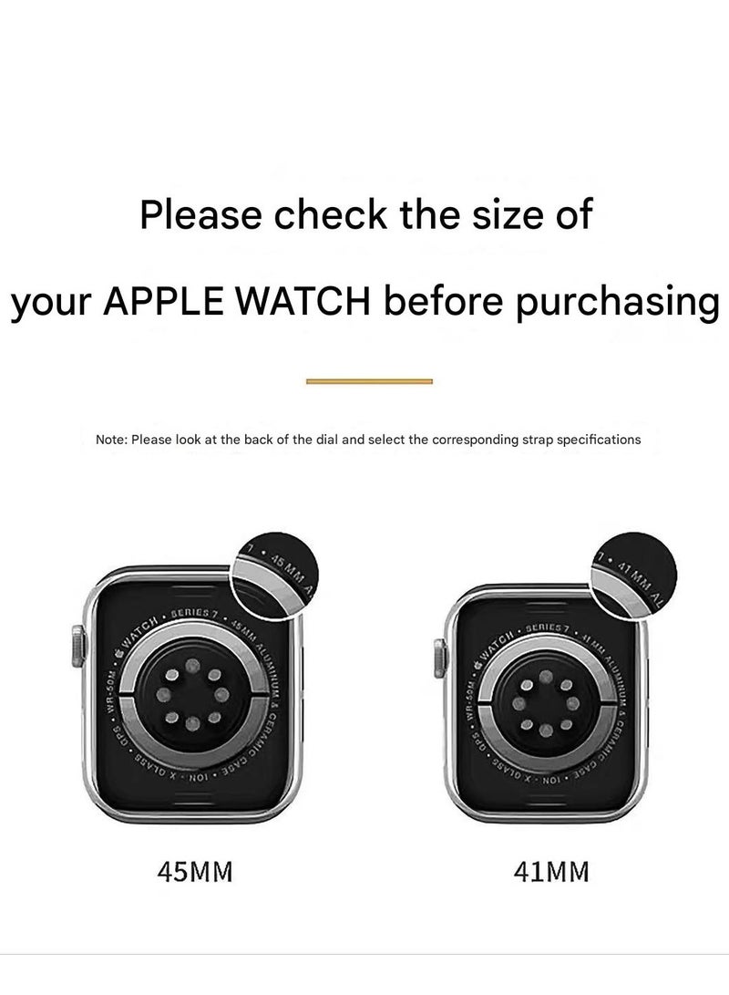 Watch Band Compatible for Apple Watch Series Band 38mm 40mm 41mm 42mm women, Genuine Leather Double Tour Designed Slim Replacement Strap for iWatch Series10 9 8 7 6 SE - Image 5
