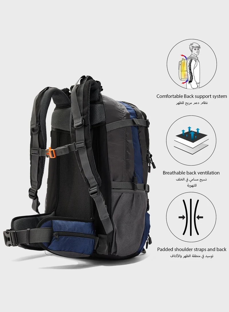 FRWD 40L Hiking/Trekking Backpack With Back Support And Padding