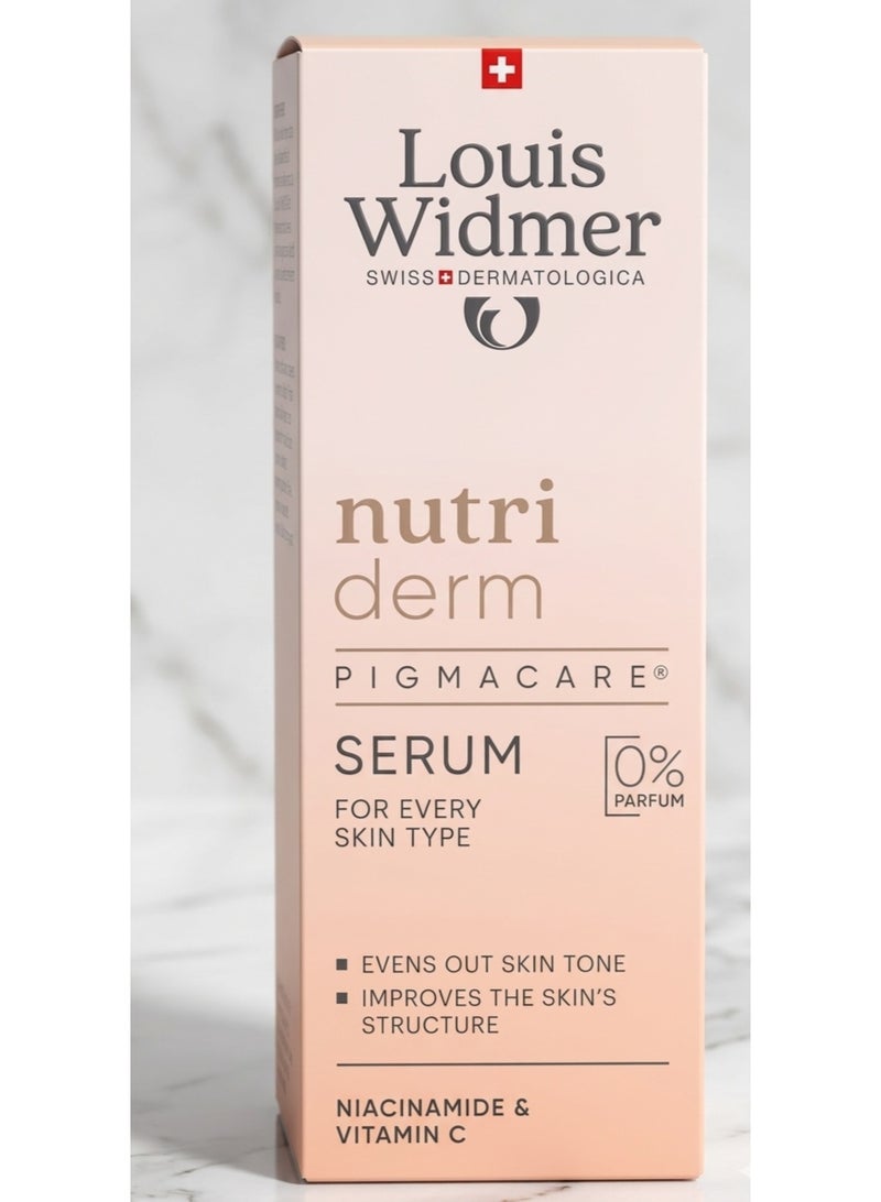 Louis Widmer Nutriderm Pigmacare Serum 30ml - Anti-Pigmentation & Skin Brightening Face Serum with Niacinamide & Vitamin C - Image 4