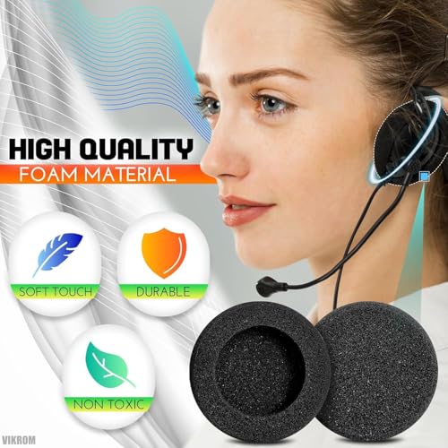 Sounce Headphone Cushion (50mm / 5cm) – 5mm Thick Replacement Earpads Foam Covers for On-Ear Headphones High-Density Soft Sponge Ear Cushions for Comfortable Listening (6 Pcs / 3 Pairs, Black) - Image 4