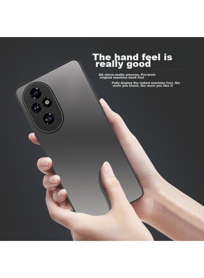 Hotfire Phone Case For Honor 200, Honor 200 Protective Cover, Frosted Full Coverage Ultra-thin Shockproof Anti-fingerprint Personalized - Graphite Black - Image 2