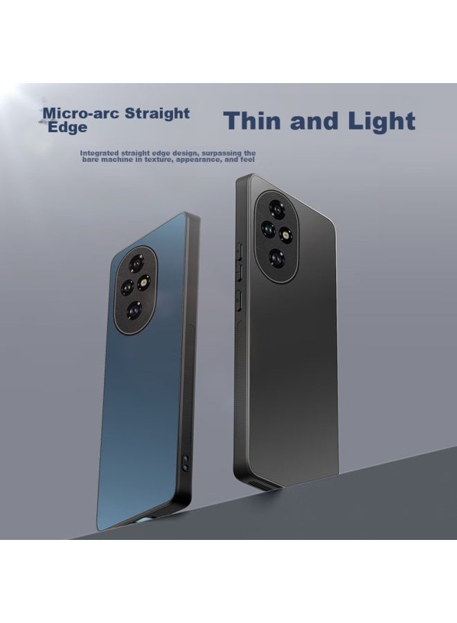 Hotfire Phone Case For Honor 200, Honor 200 Protective Cover, Frosted Full Coverage Ultra-thin Shockproof Anti-fingerprint Personalized - Graphite Black - Image 3
