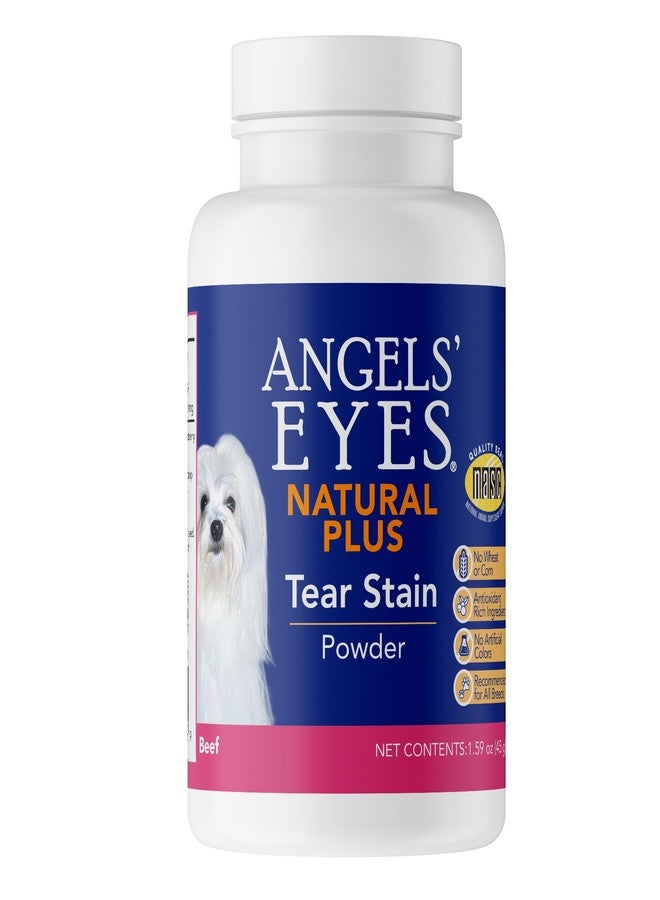 ANGELS' EYES NATURAL PLUS Tear Stain Prevention Beef Powder for Dogs | All Breeds | No Wheat No Corn | Daily Support for Eye Health | Proprietary Formula |Limited Ingredients | Net Content 45g - Image 1