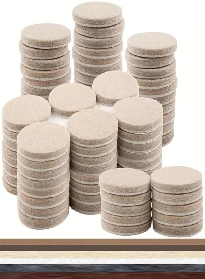 DIY Crafts Self Adhesive Felt Material Square Shape Pads for Furniture Floor Scratch Protection Ethylene Vinyl Acetate (EVA) Round Shape (Brown, 25) - Image 1