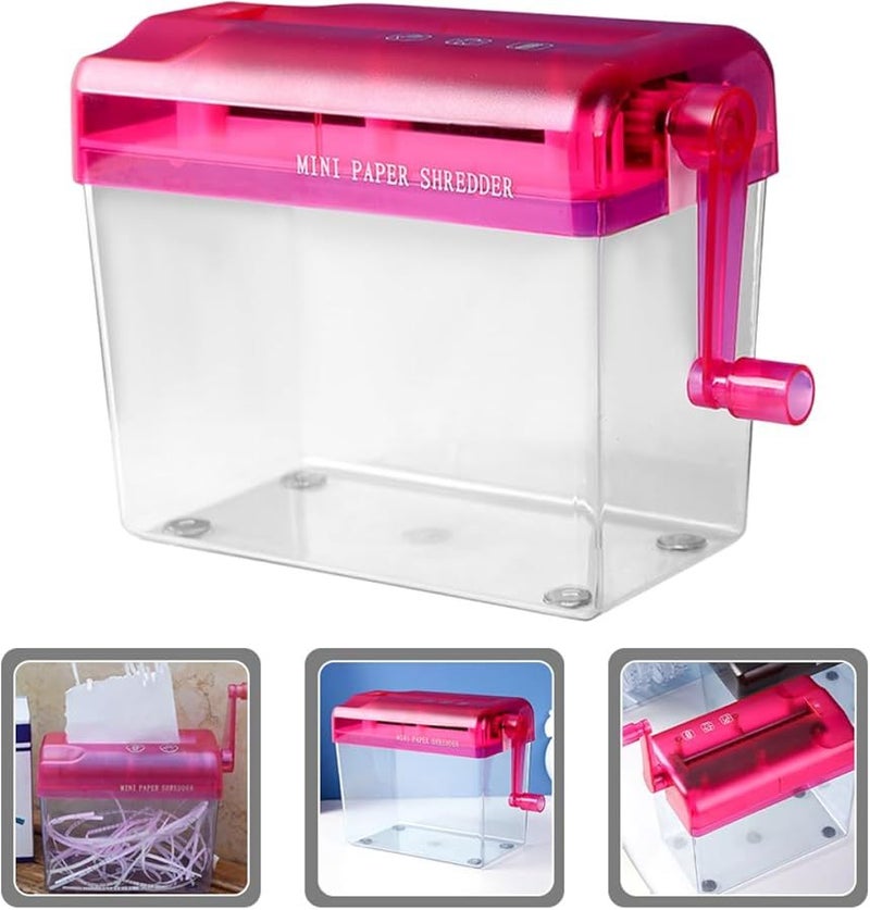 Manual Handheld Paper Shredder Portable for A4 Documents Credit Cards Home Office Use - Image 2